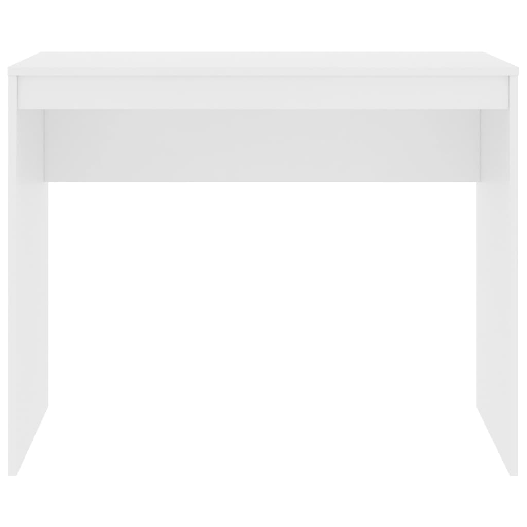 vidaXL Biurko, białe, 90x40x72 cm, materiał drewnopochodny
