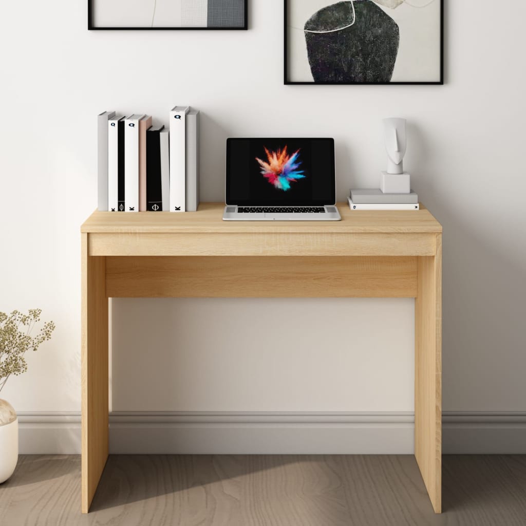 vidaXL Biurko, kolor dąb sonoma, 90x40x72 cm, materiał drewnopochodny