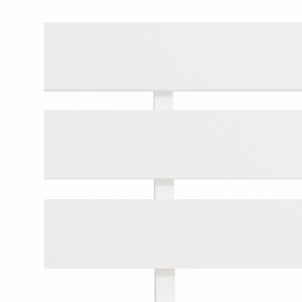 vidaXL Rama łóżka z wezgłowiem, biała, 140x200 cm, lite drewno sosnowe