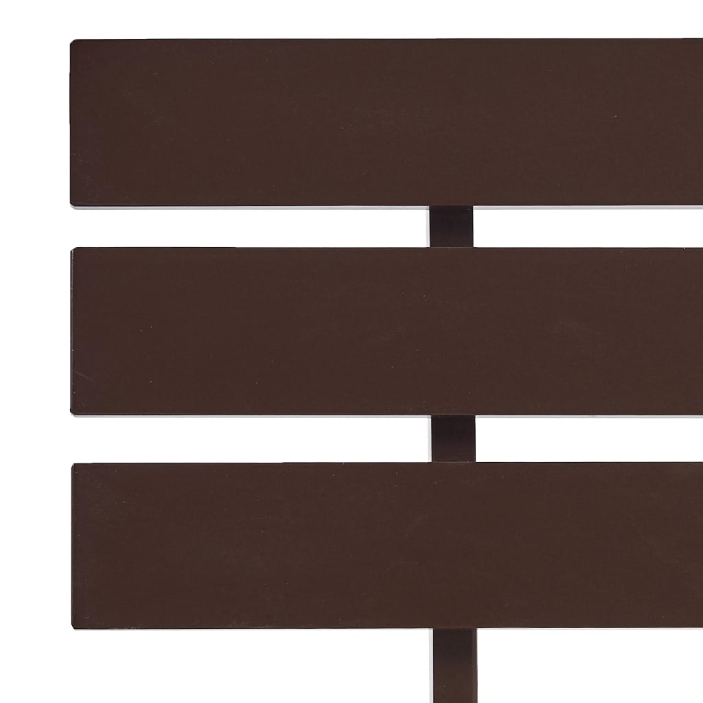 vidaXL Rama łóżka, ciemnobrązowa, lite drewno sosnowe, 90 x 200 cm