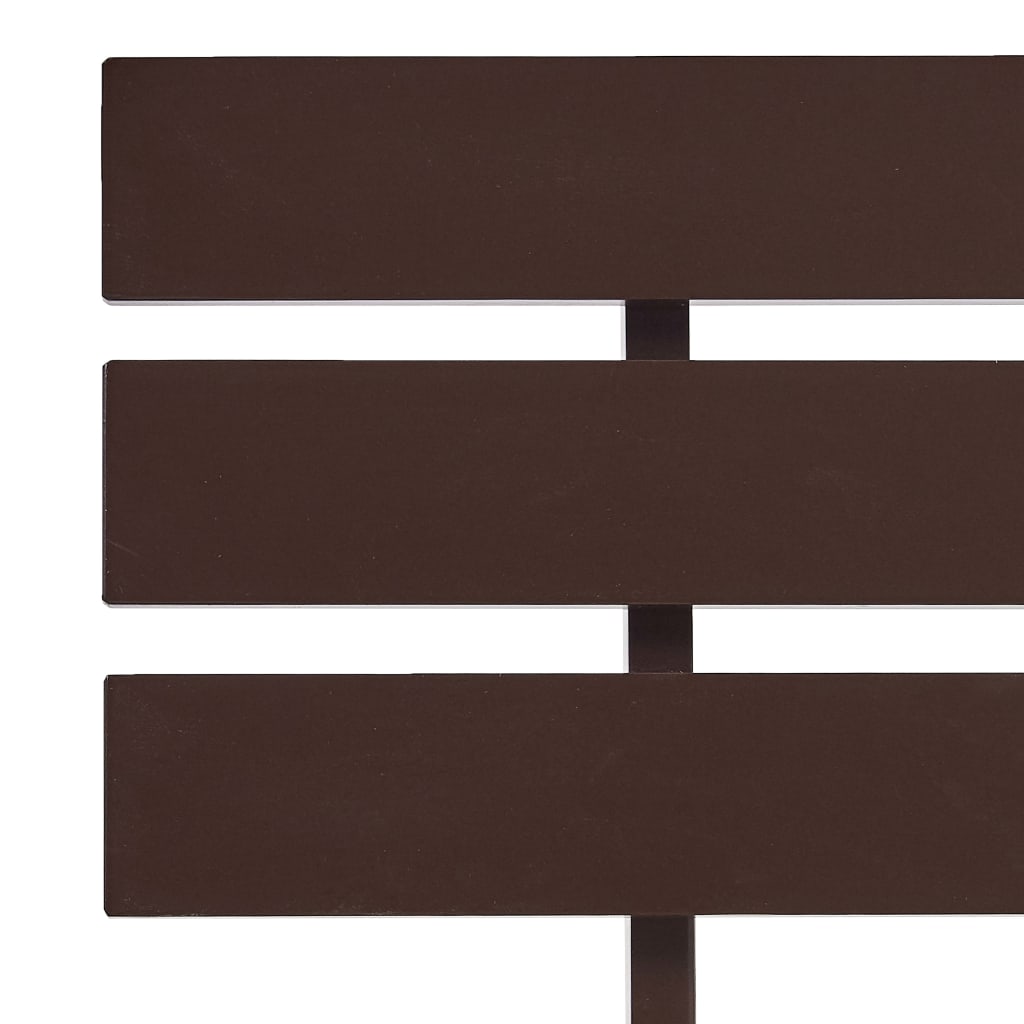 vidaXL Rama łóżka, ciemnobrązowa, lite drewno sosnowe, 100 x 200 cm