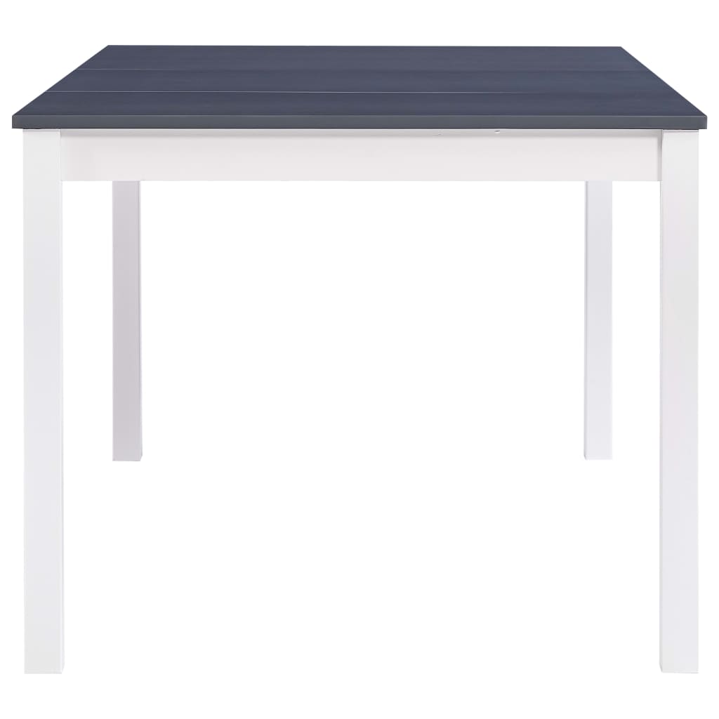 vidaXL Stół do jadalni, biało-szary, 180x90x73 cm, drewno sosnowe