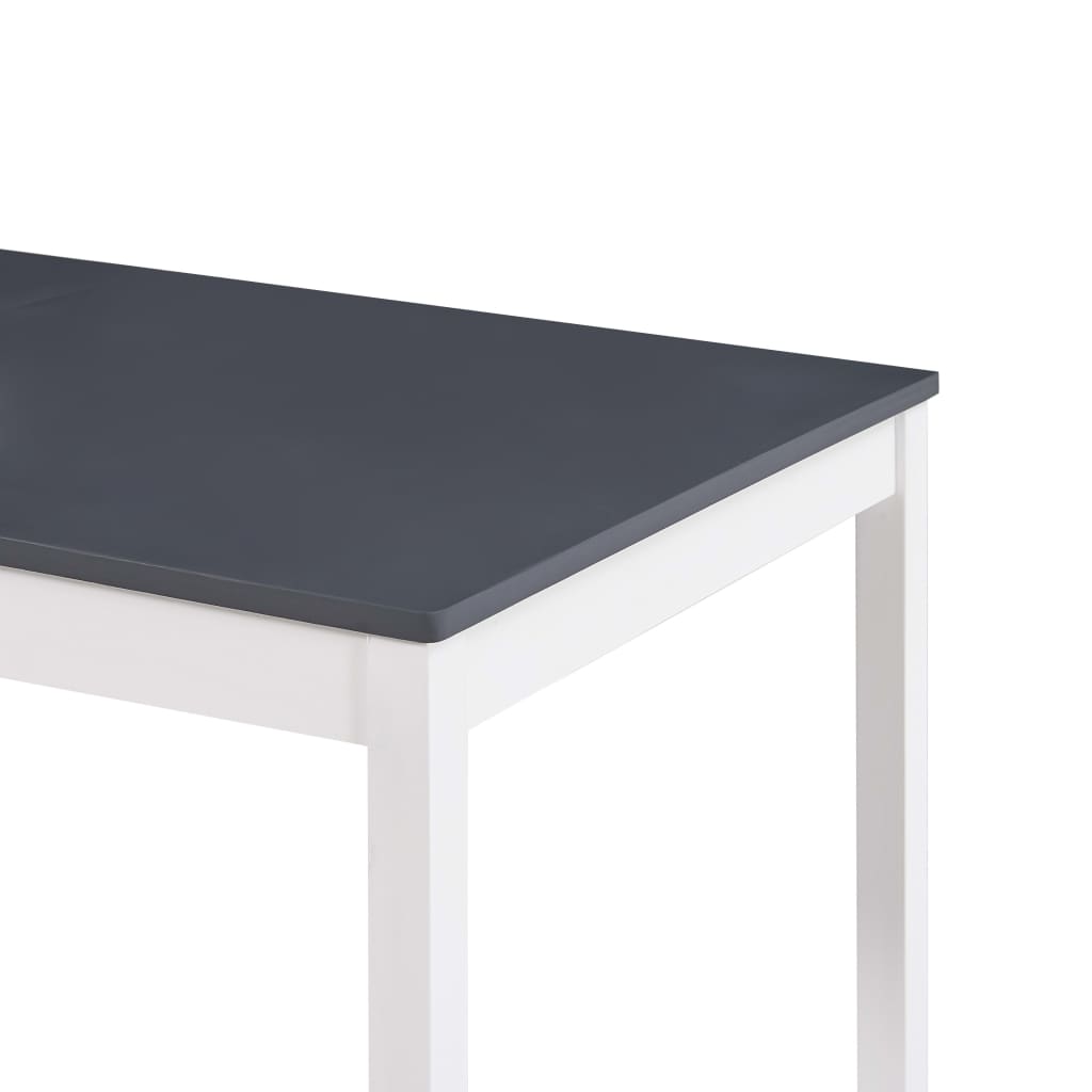 vidaXL Stół do jadalni, biało-szary, 180x90x73 cm, drewno sosnowe