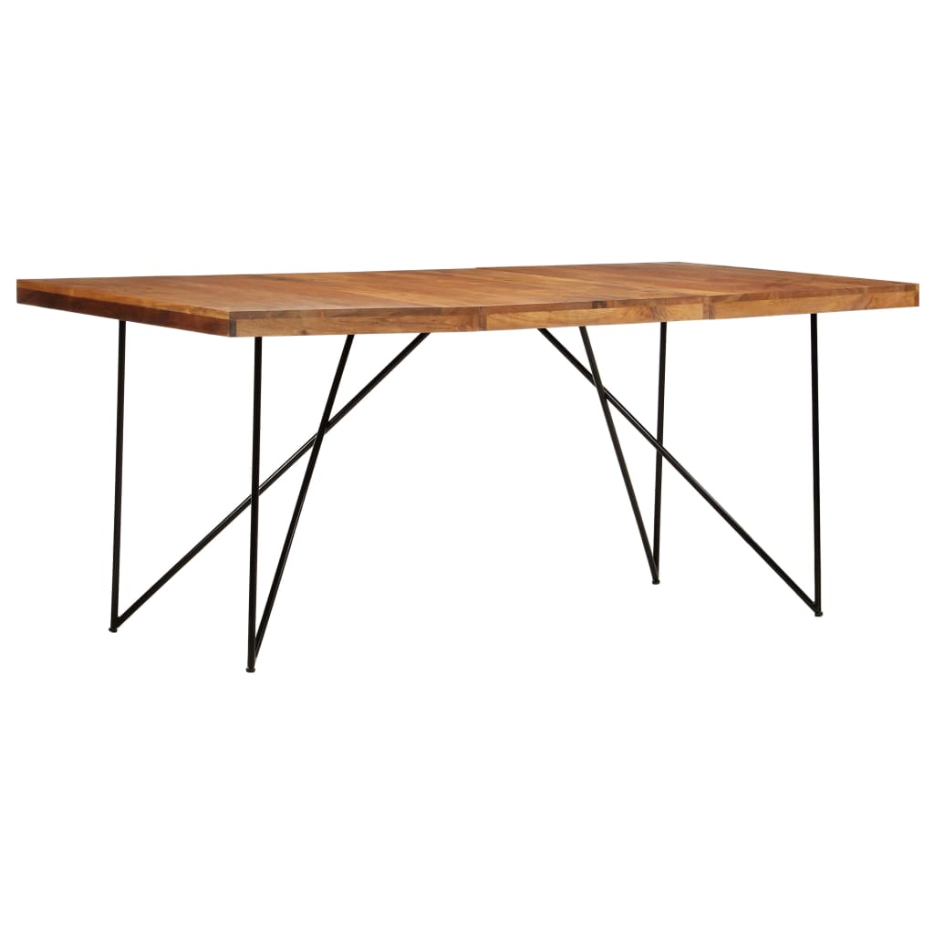 vidaXL Stół do jadalni, 180 x 90 x 76 cm, lite drewno akacjowe