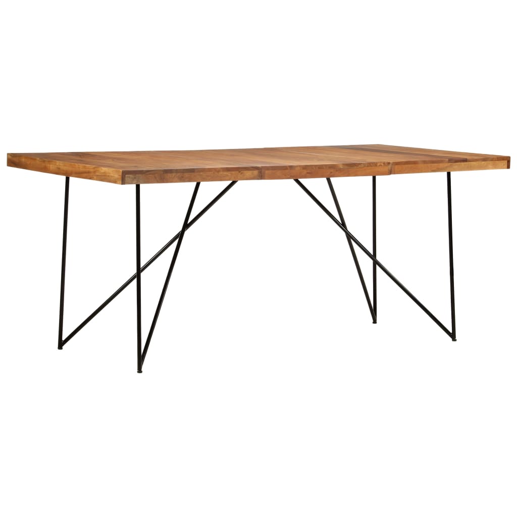 vidaXL Stół do jadalni, 180 x 90 x 76 cm, lite drewno akacjowe