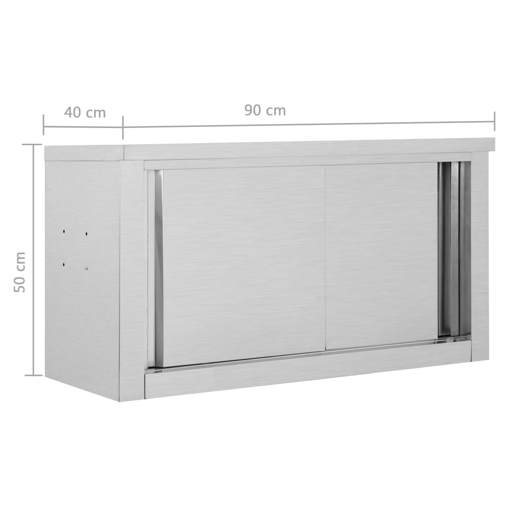 vidaXL Ścienna szafka kuchenna z przesuwnymi drzwiami, 90x40x50 cm