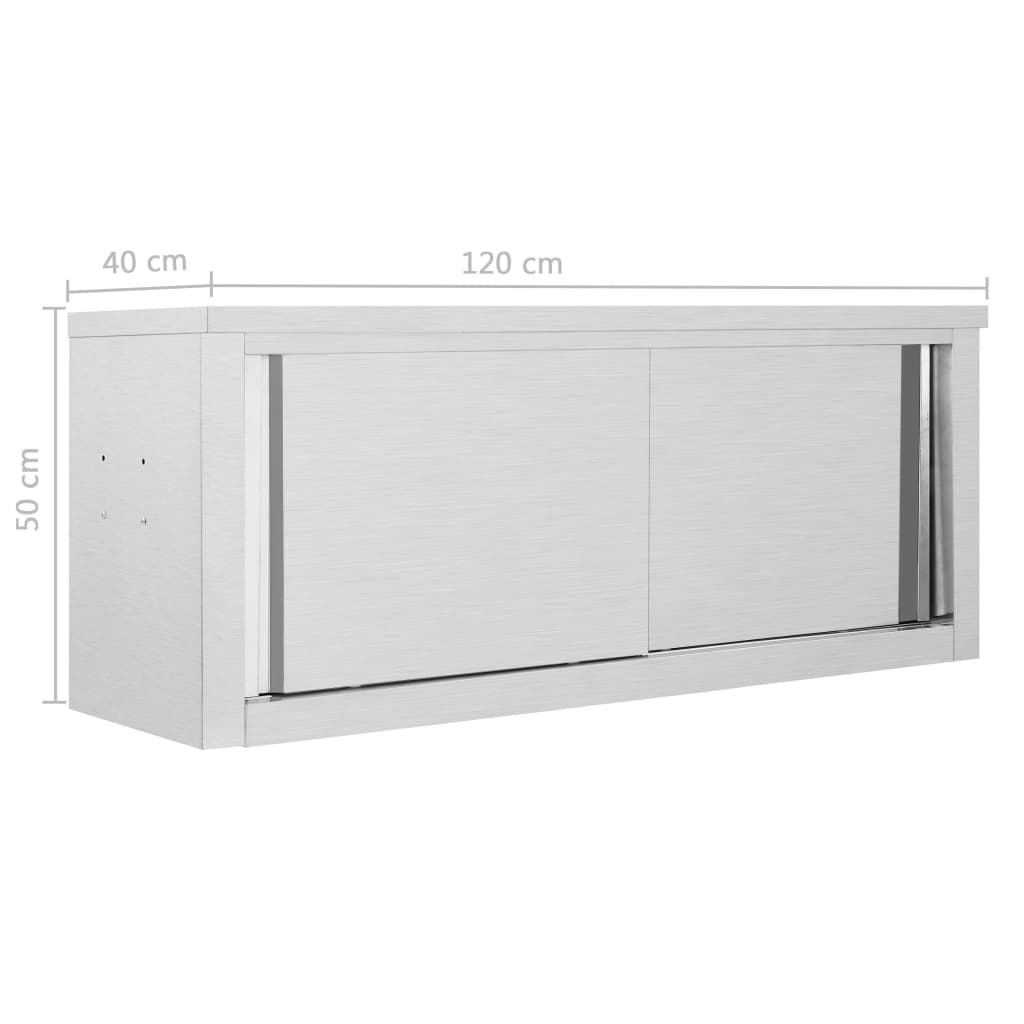 vidaXL Ścienna szafka kuchenna z przesuwnymi drzwiami, 120x40x50 cm