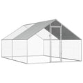 vidaXL Klatka zewnętrzna dla kurcząt, 2,75x4x1,92 m, stal galwanizowana
