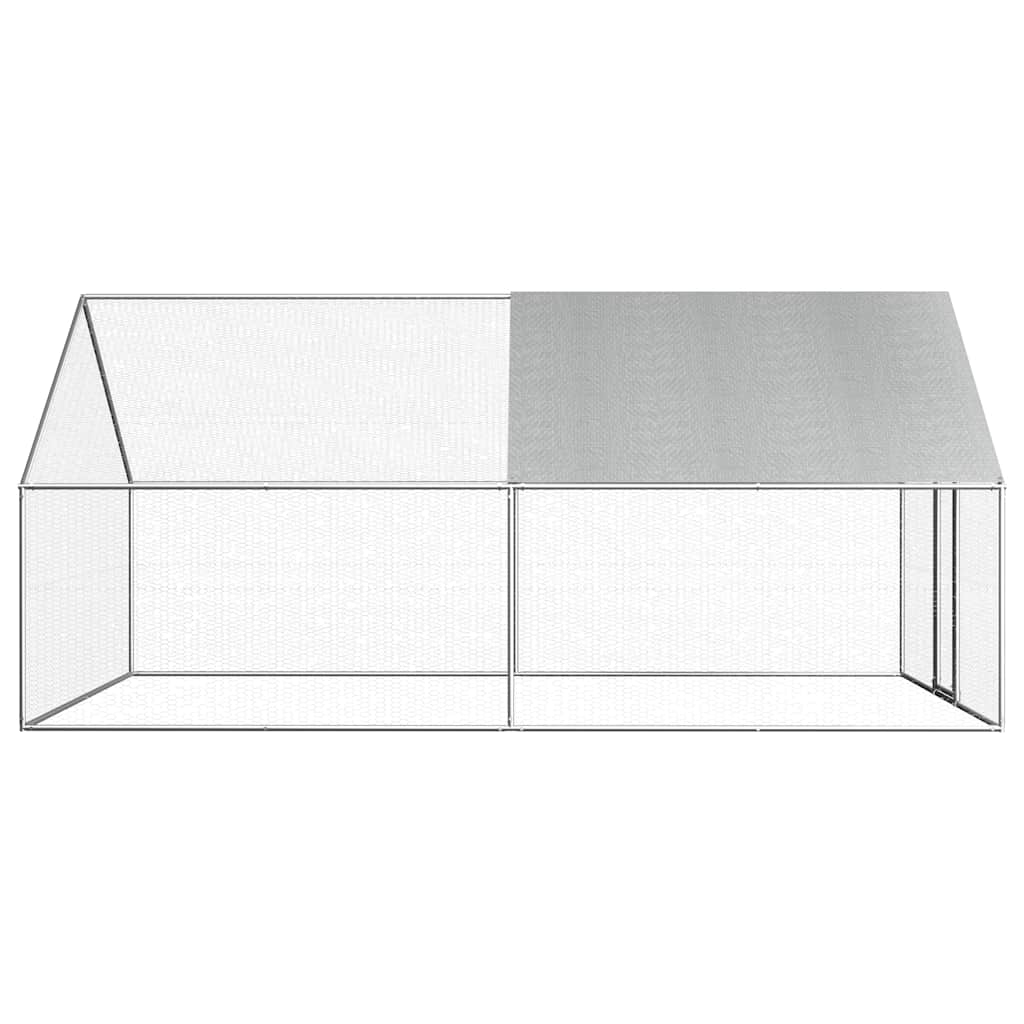 vidaXL Klatka zewnętrzna dla kurcząt, 2,75x4x1,92 m, stal galwanizowana