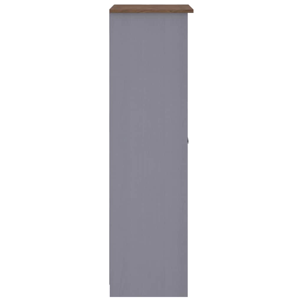vidaXL Szafa, szara, 80 x 50 x 171,5 cm, lita sosna, seria Panama