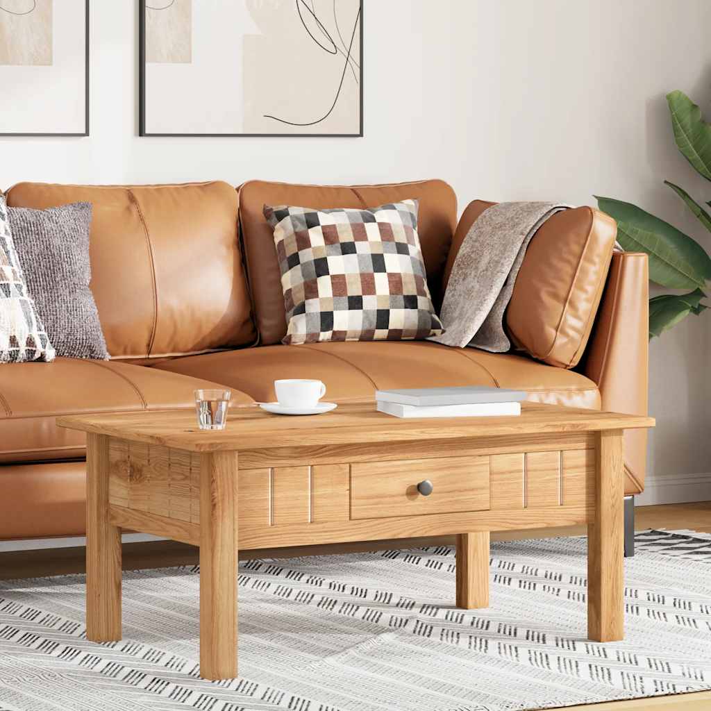 vidaXL Stolik kawowy, 100 x 60 x 43,5 cm, lita sosna, seria Panama