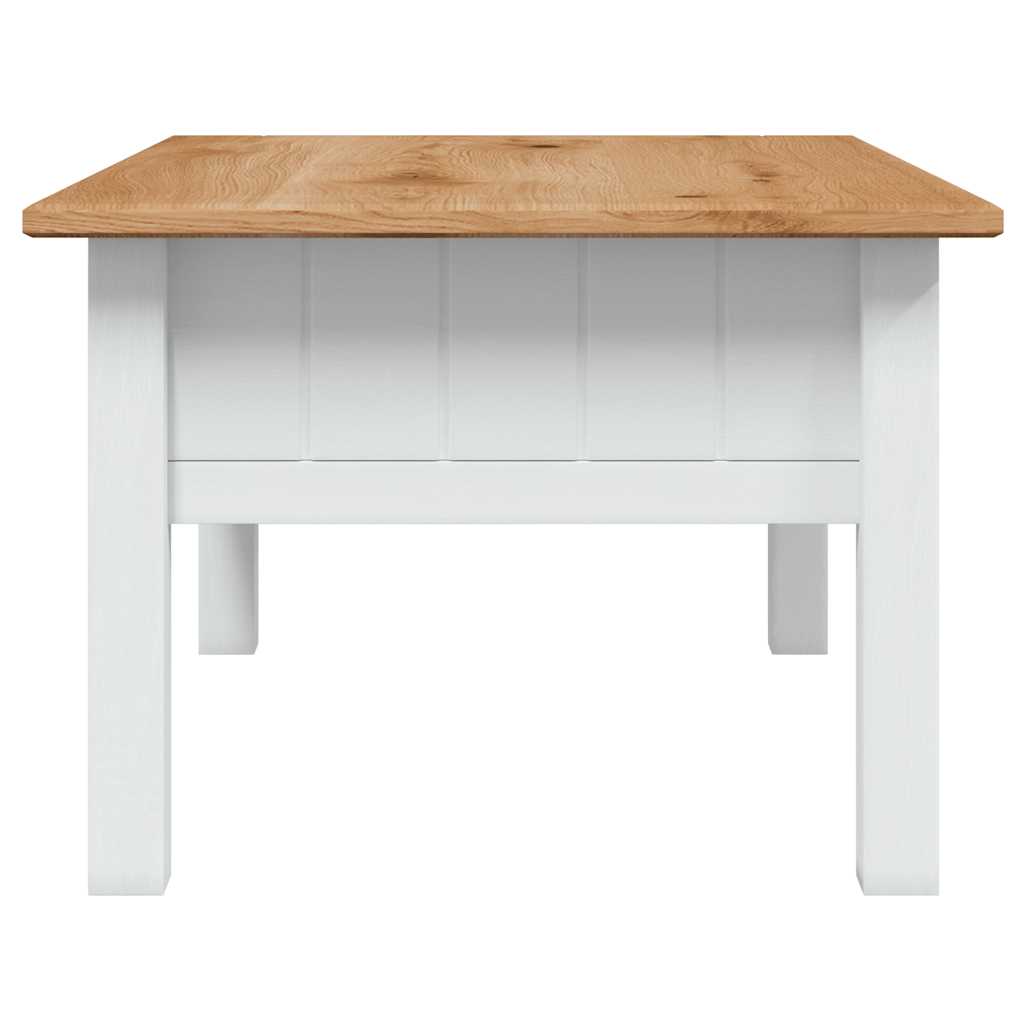 vidaXL Stolik kawowy, biały, 100x60x43,5 cm, lita sosna, seria Panama