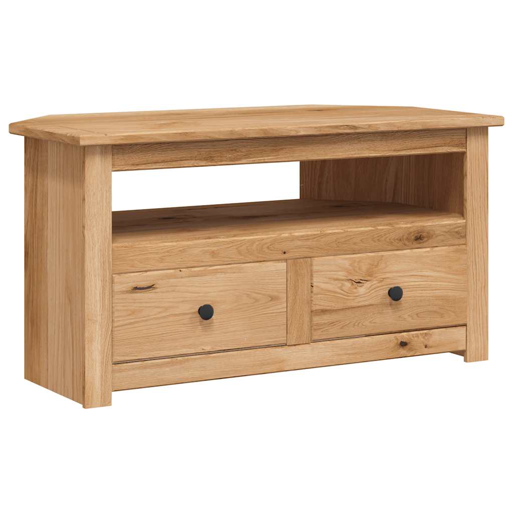 vidaXL Szafka narożna pod TV, 93x49x49 cm, lita sosna, seria Panama