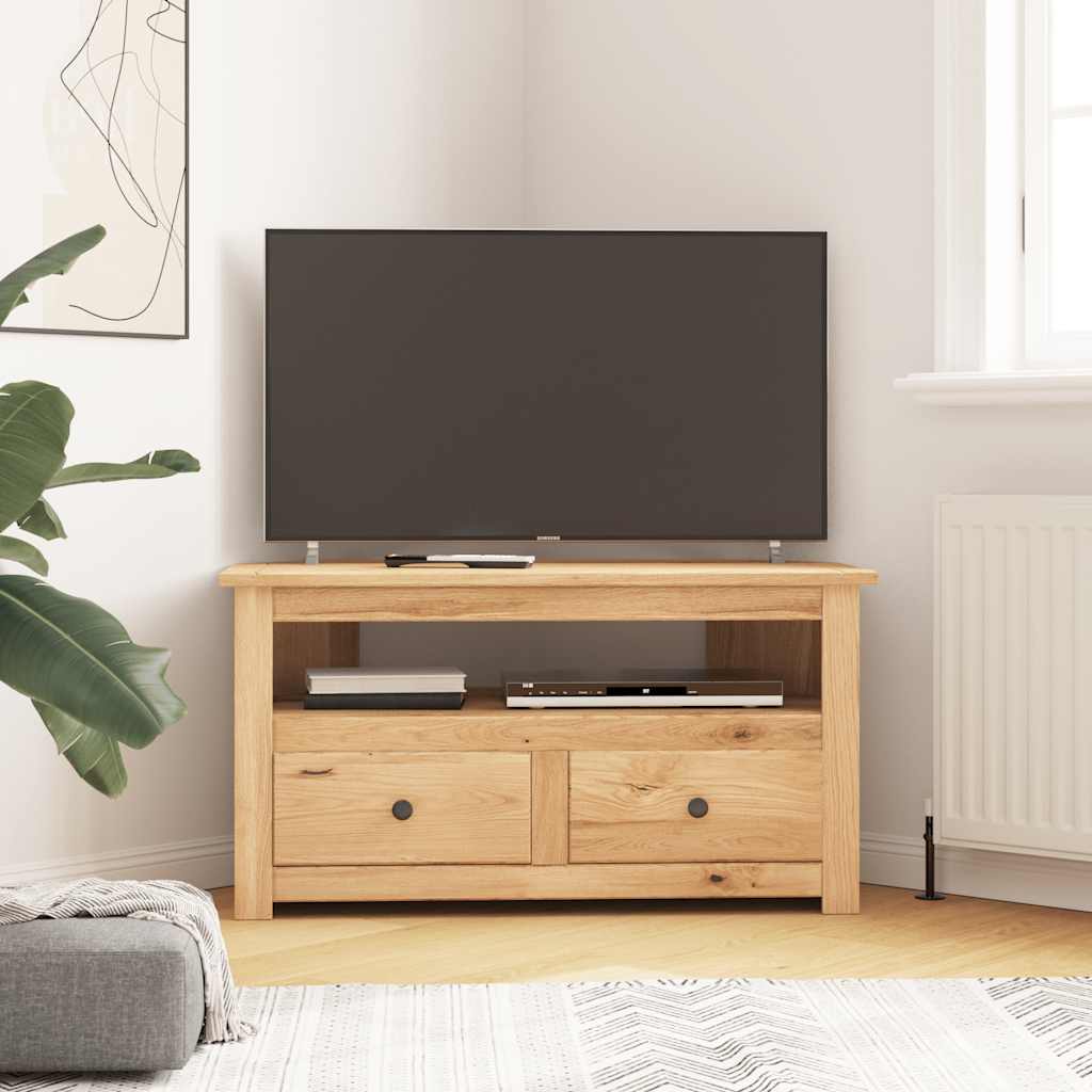 vidaXL Szafka narożna pod TV, 93x49x49 cm, lita sosna, seria Panama