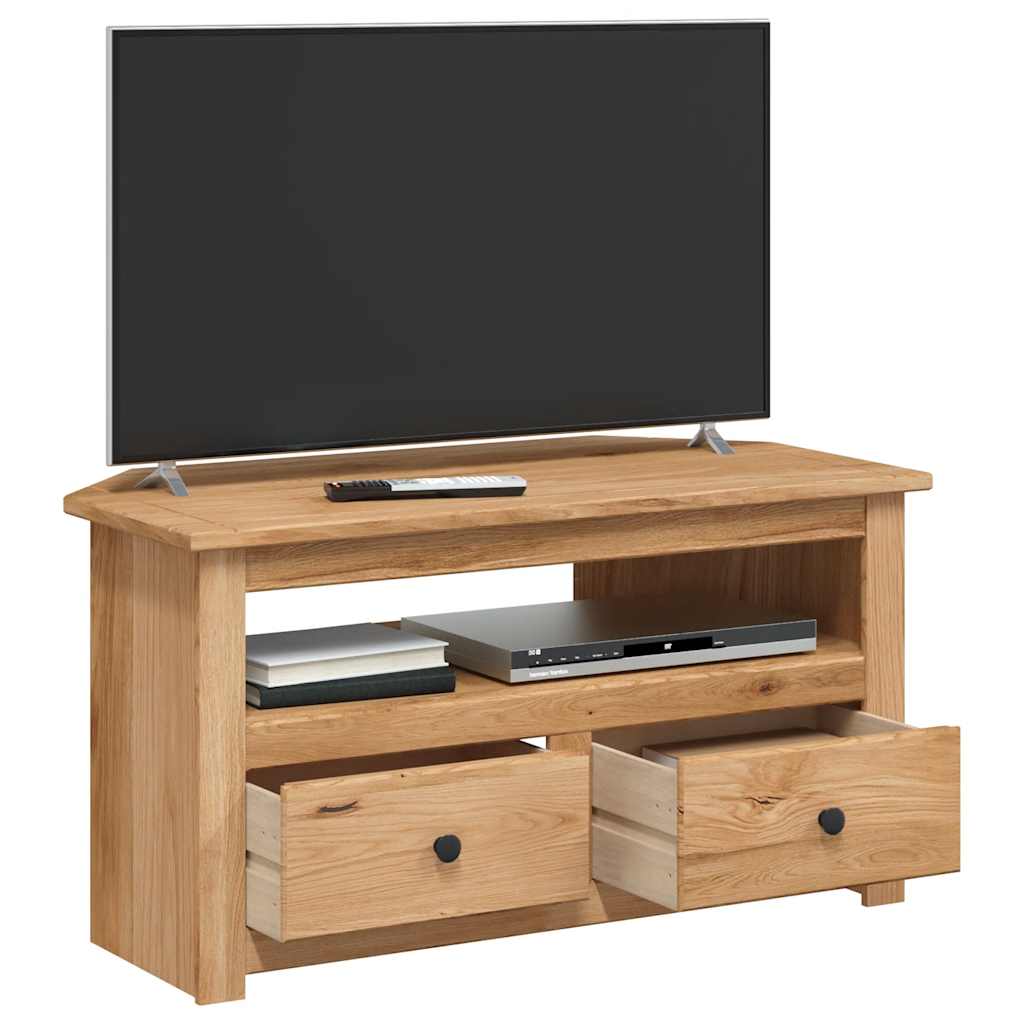 vidaXL Szafka narożna pod TV, 93x49x49 cm, lita sosna, seria Panama