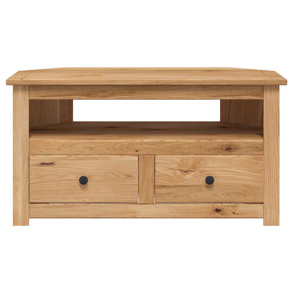 vidaXL Szafka narożna pod TV, 93x49x49 cm, lita sosna, seria Panama