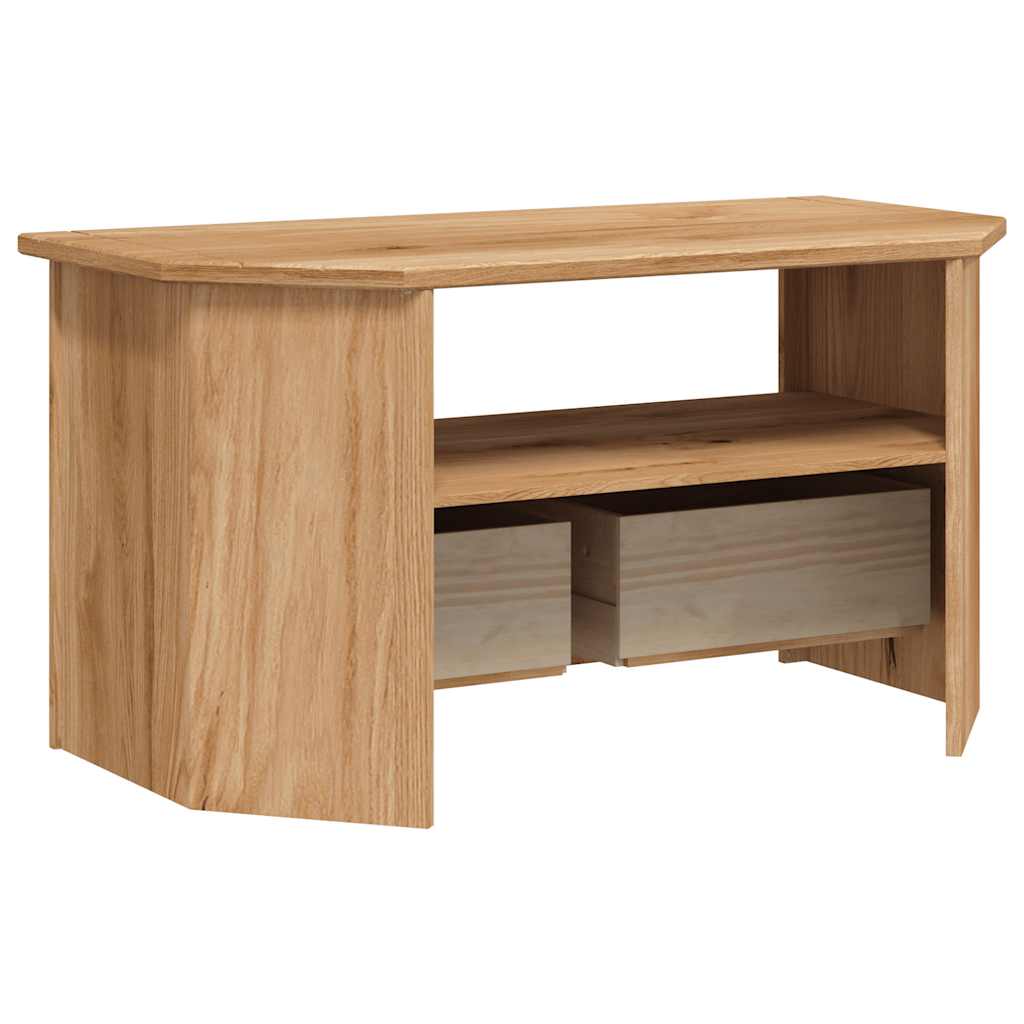 vidaXL Szafka narożna pod TV, 93x49x49 cm, lita sosna, seria Panama