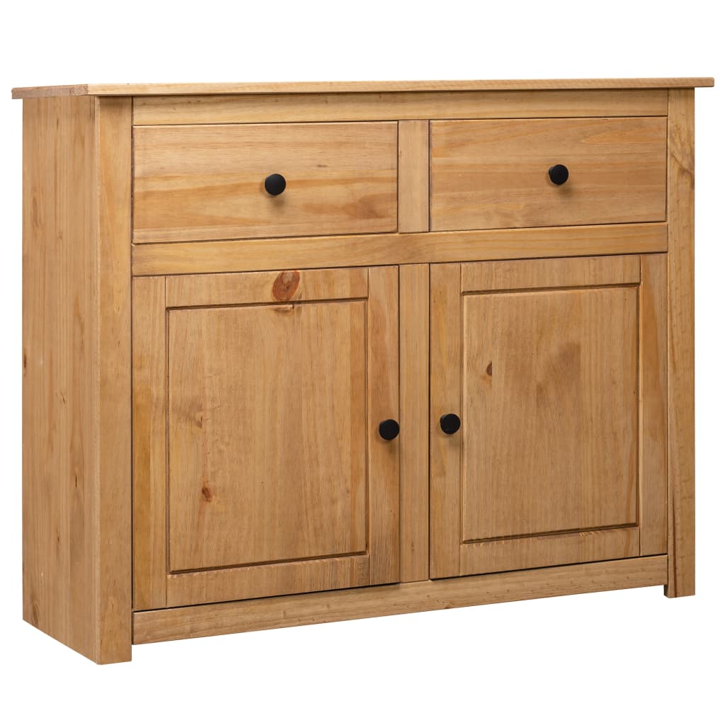 vidaXL Szafka, 93x40x80 cm, lite drewno sosnowe, seria Panama