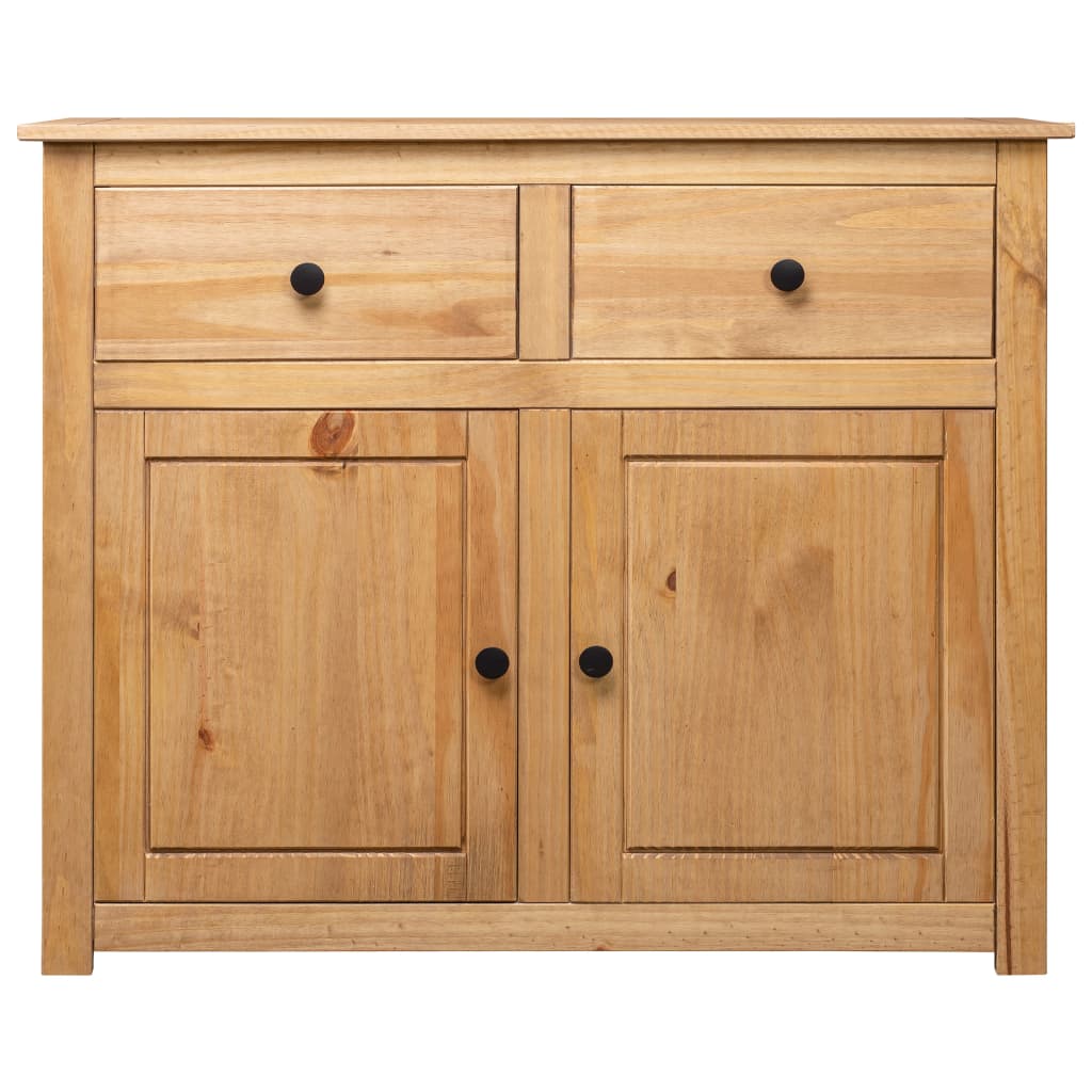 vidaXL Szafka, 93x40x80 cm, lite drewno sosnowe, seria Panama