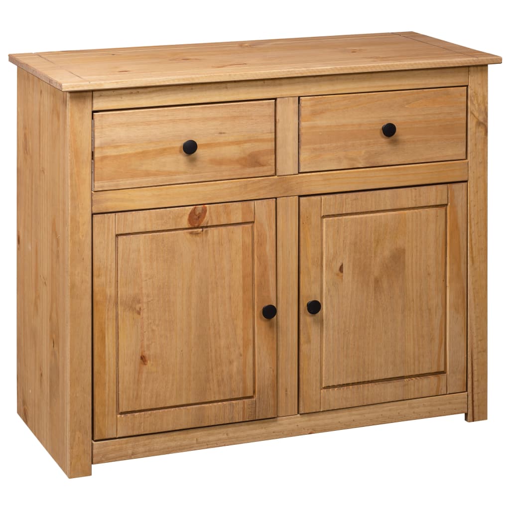 vidaXL Szafka, 93x40x80 cm, lite drewno sosnowe, seria Panama