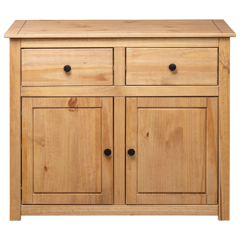 vidaXL Szafka, 93x40x80 cm, lite drewno sosnowe, seria Panama