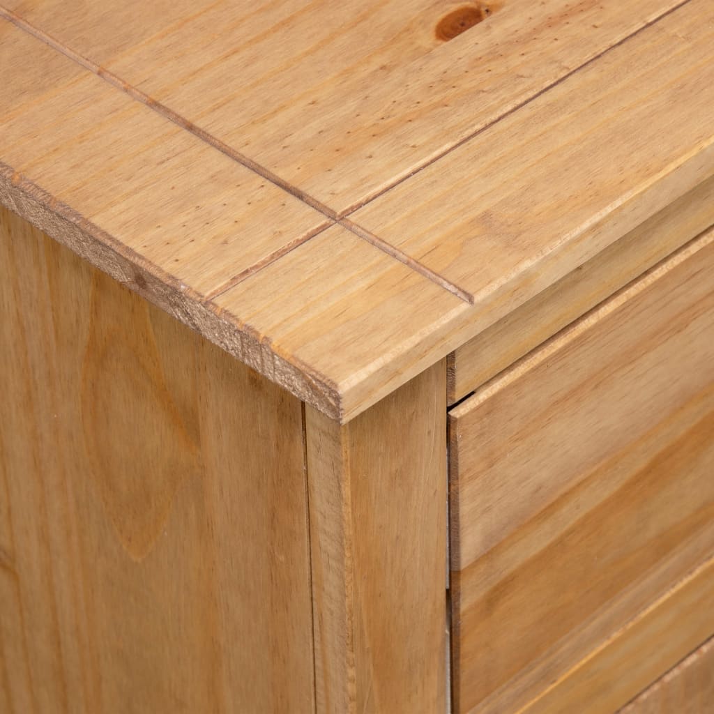 vidaXL Szafka, 93x40x80 cm, lite drewno sosnowe, seria Panama