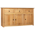 vidaXL Szafka, 135x40x80 cm, lite drewno sosnowe, seria Panama