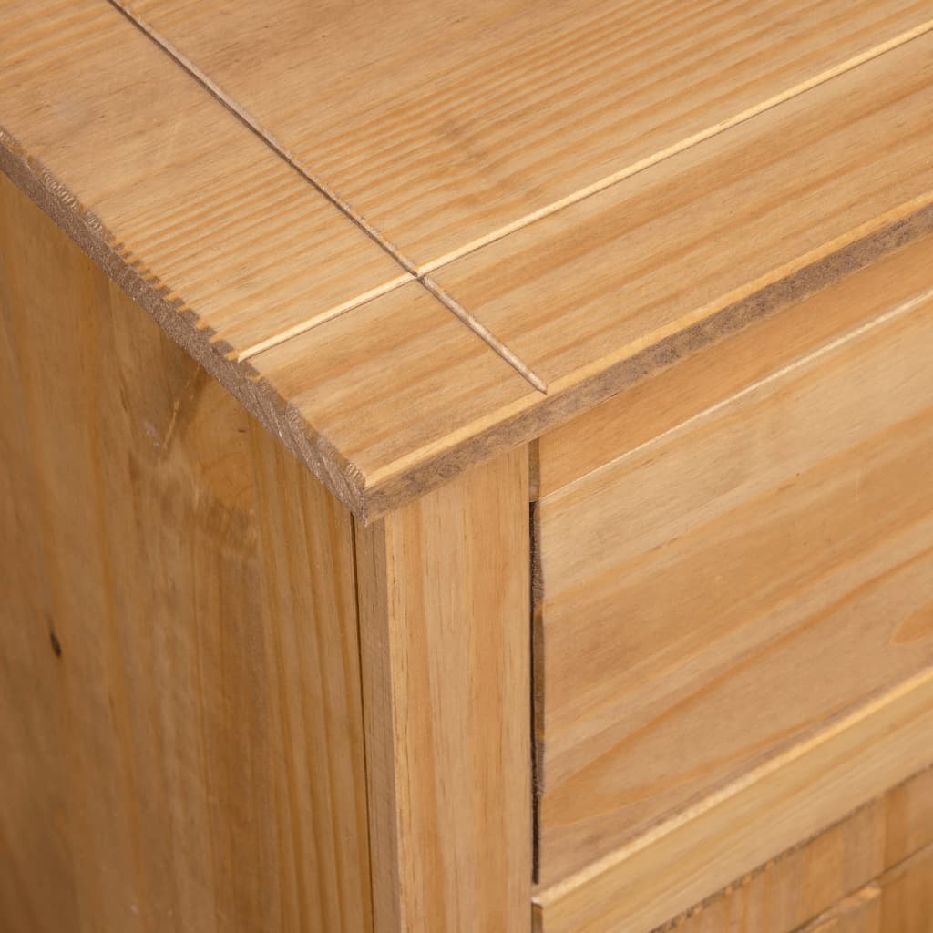 vidaXL Szafka, 135x40x80 cm, lite drewno sosnowe, seria Panama