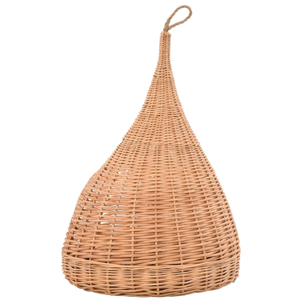 vidaXL Domek dla kota z poduszką, 40x60 cm, naturalna wiklina, tipi