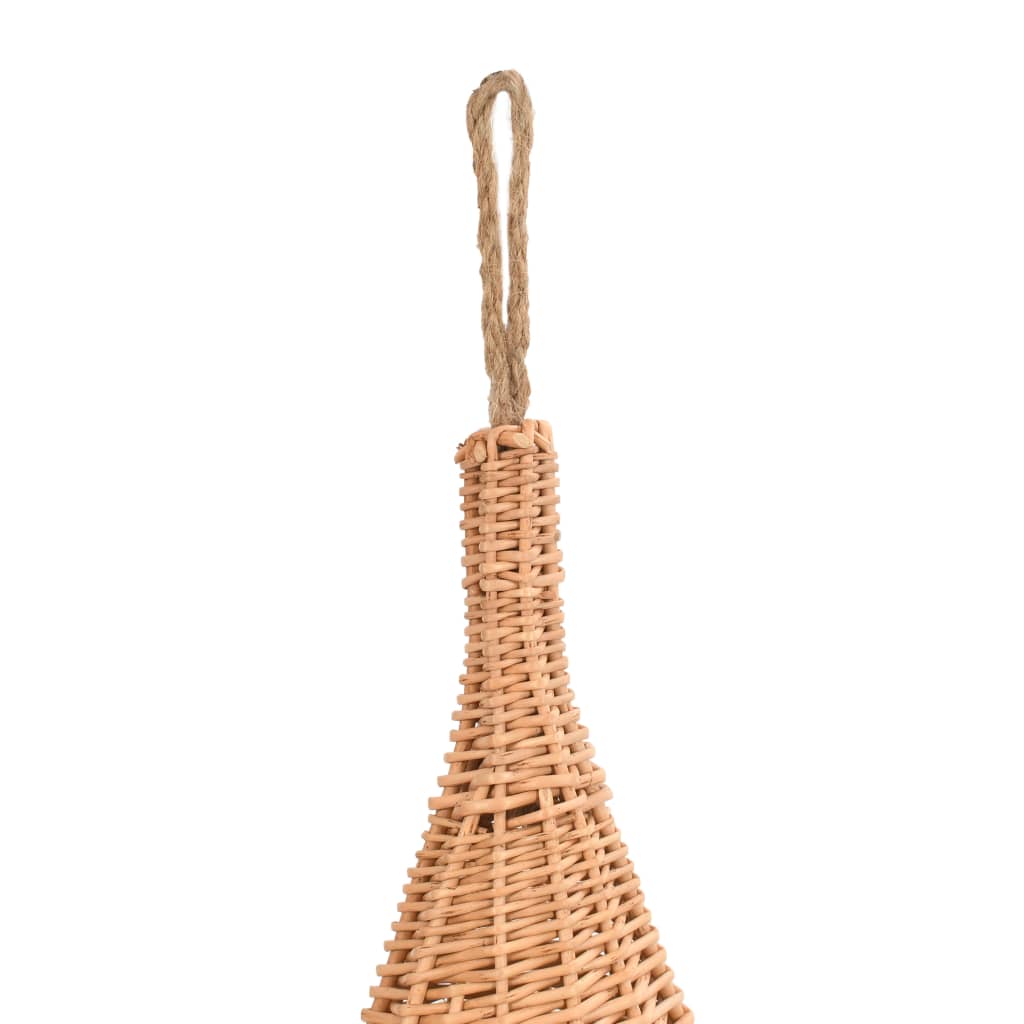 vidaXL Domek dla kota z poduszką, 40x60 cm, naturalna wiklina, tipi