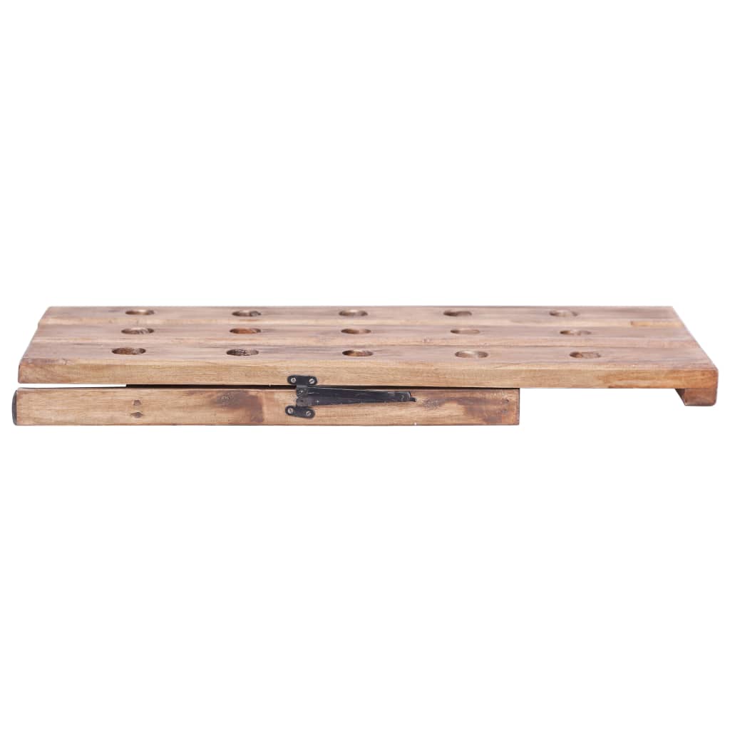 vidaXL Stojak na 15 butelek wina, 26x50x70 cm, lity mahoń