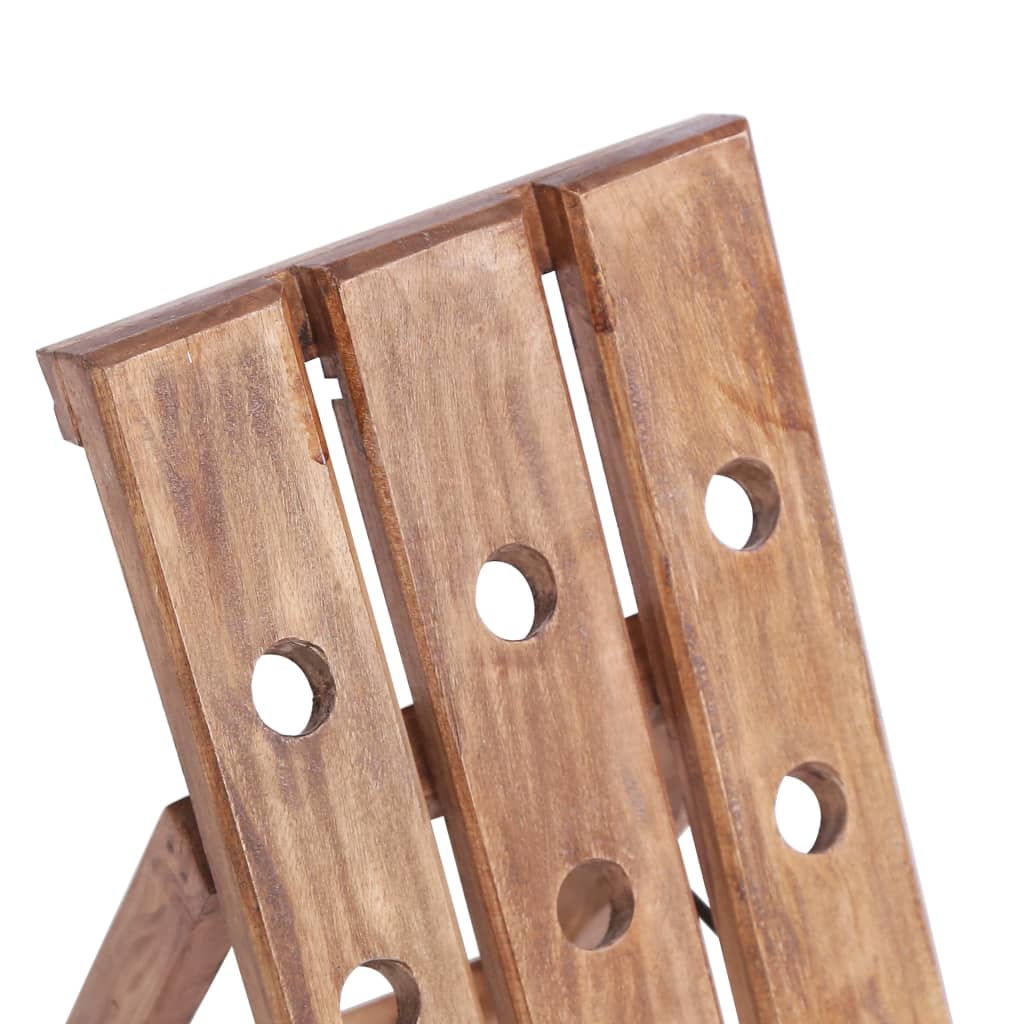 vidaXL Stojak na 15 butelek wina, 26x50x70 cm, lity mahoń