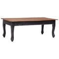 vidaXL Stolik kawowy, czarny, 120x60x45 cm, lite drewno mahoniowe