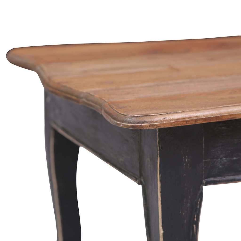 vidaXL Stolik kawowy, czarny, 120x60x45 cm, lite drewno mahoniowe