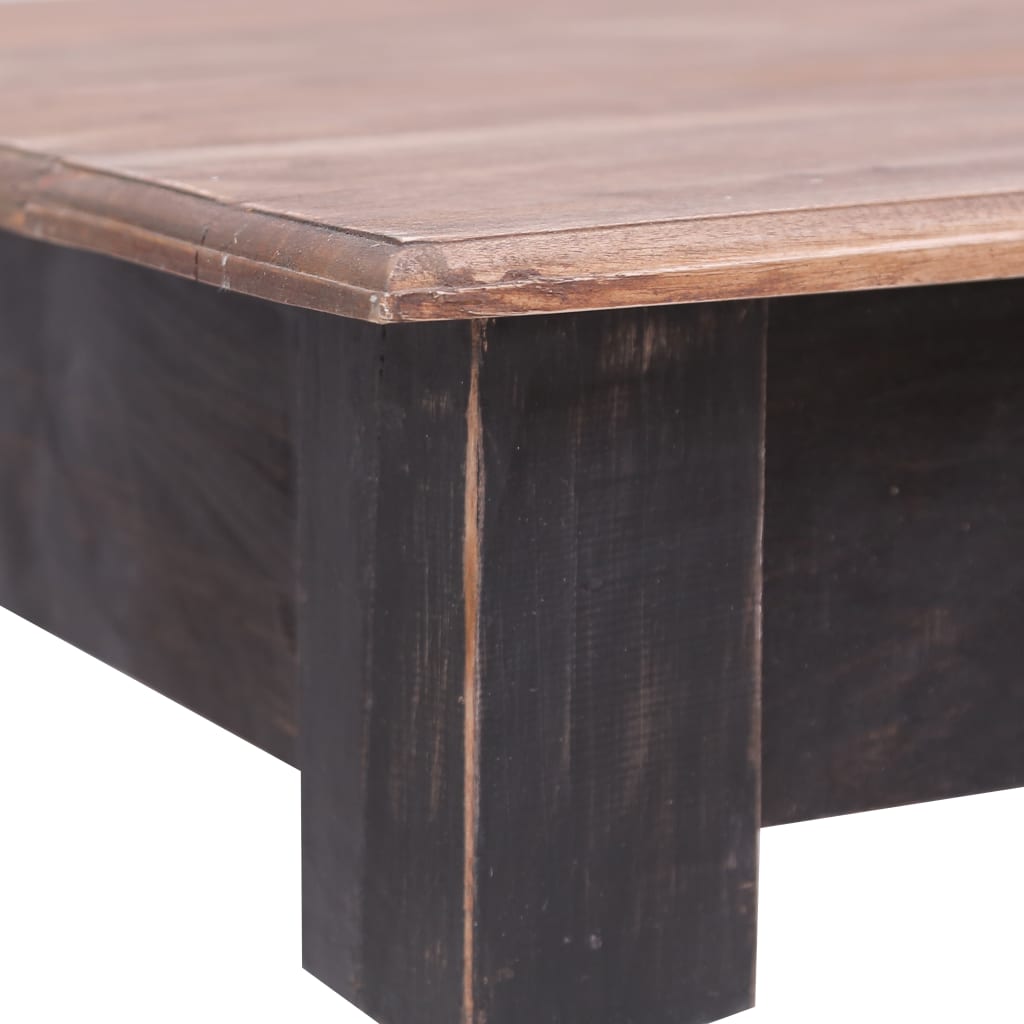 vidaXL Biurko z 3 szufladami, 117 x 57 x 75 cm, lite drewno mahoniowe