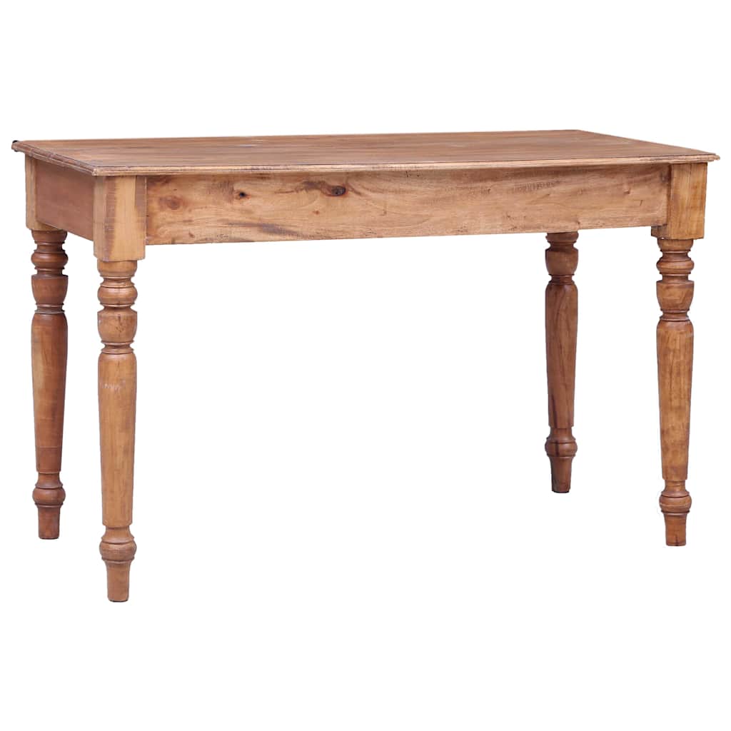 vidaXL Biurko z szufladami, 117 x 57 x 75 cm, lite drewno mahoniowe