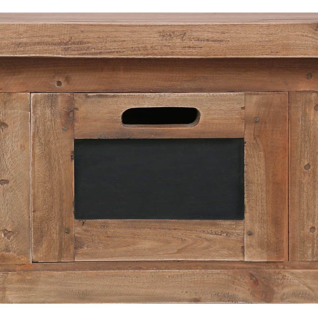 vidaXL Szafka pod TV, 3 szuflady, 120x30x40 cm, lite drewno mahoniowe