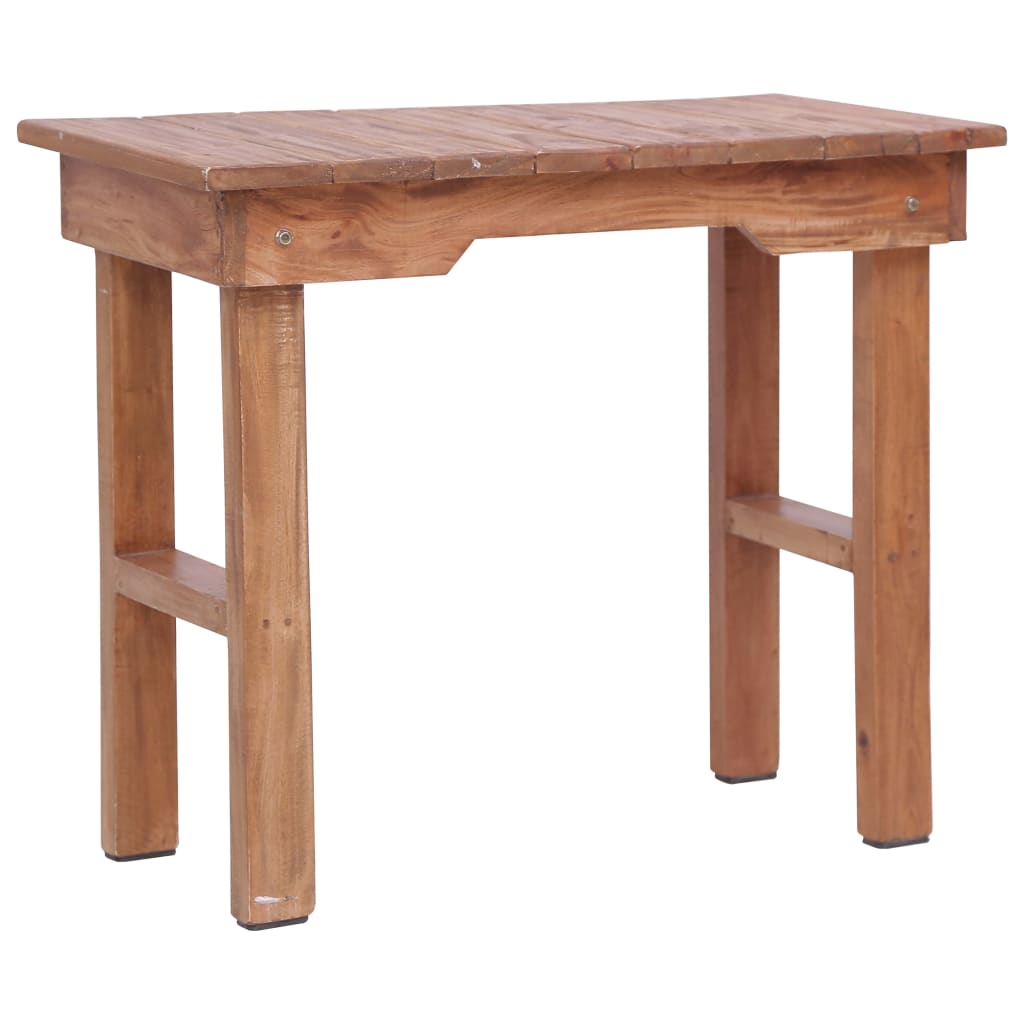 vidaXL Stolik, 70 x 35 x 60 cm, lite drewno mahoniowe