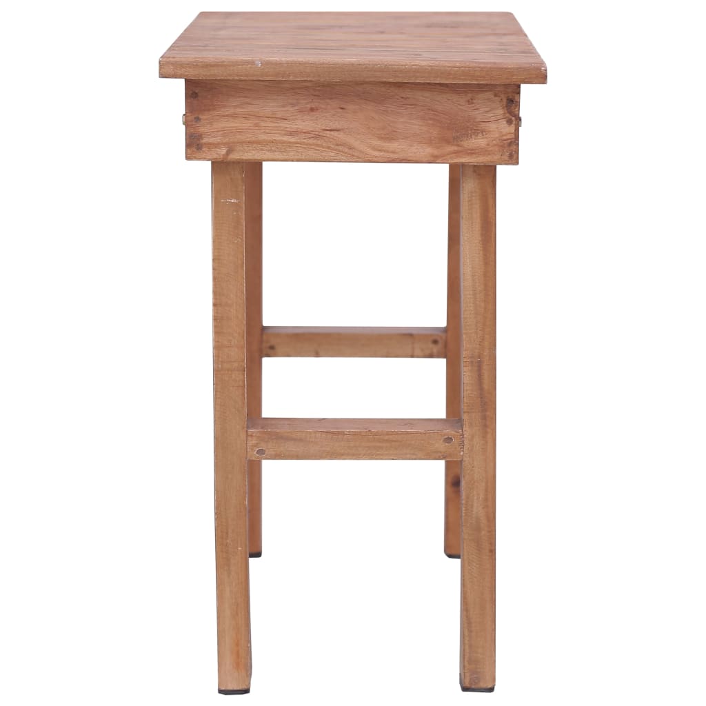 vidaXL Stolik, 70 x 35 x 60 cm, lite drewno mahoniowe