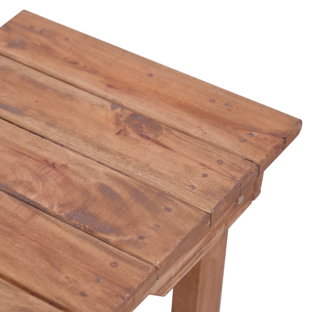 vidaXL Stolik, 70 x 35 x 60 cm, lite drewno mahoniowe
