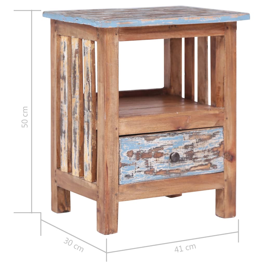 vidaXL Szafka nocna, 41x30x50 cm, lite drewno mahoniowe