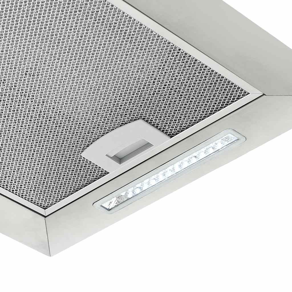 vidaXL Wiszący okap nad wyspę, dotykowy, LCD, 37 cm, stal nierdzewna