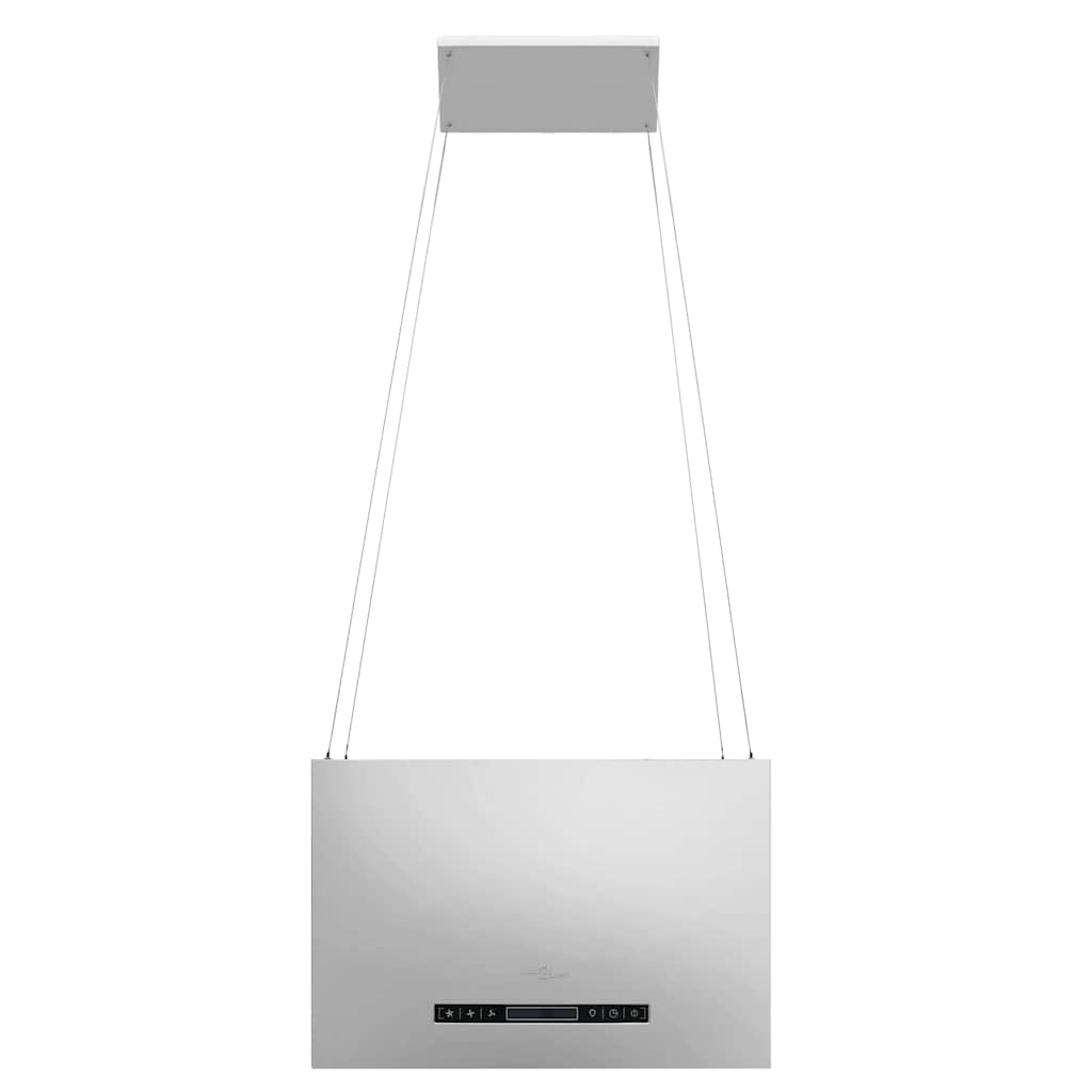 vidaXL Wiszący okap nad wyspę, dotykowy, LCD, 55 cm, stal nierdzewna