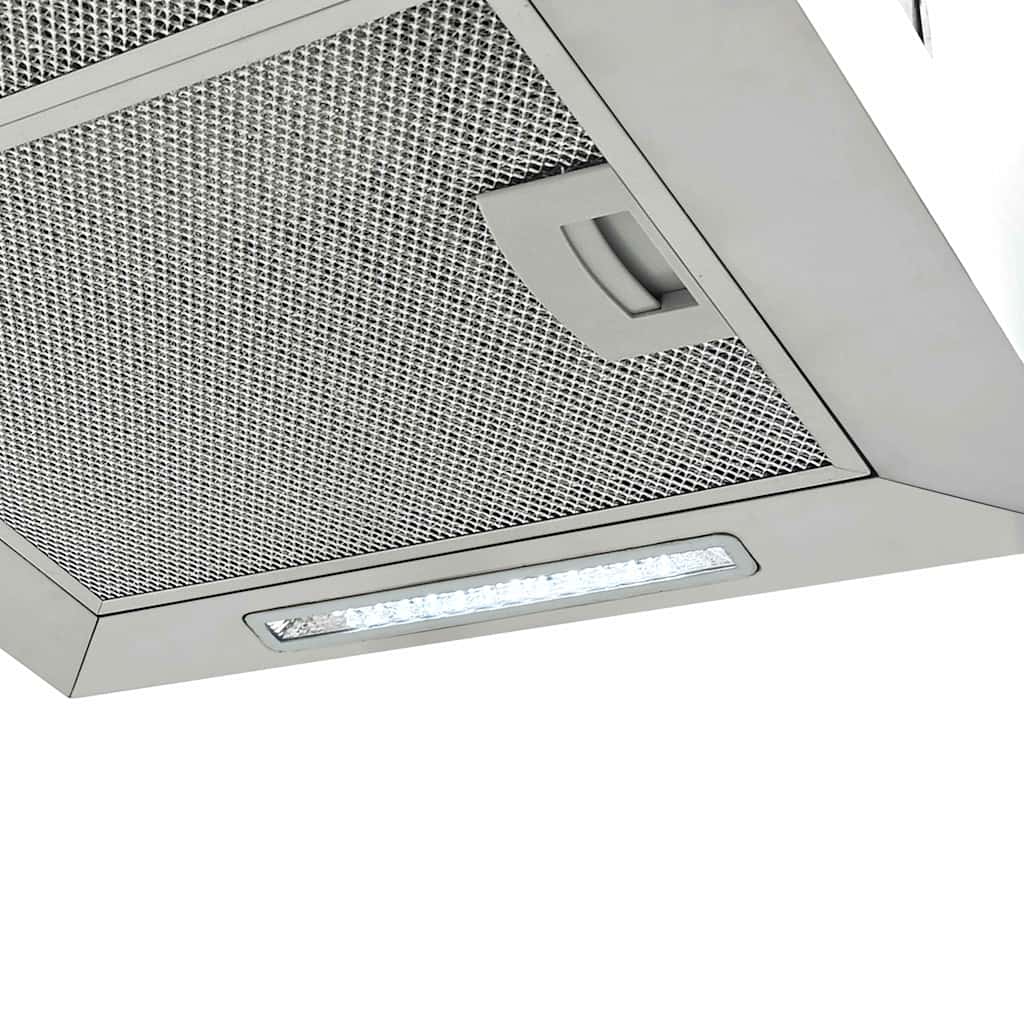 vidaXL Wiszący okap nad wyspę, dotykowy, LCD, 55 cm, stal nierdzewna