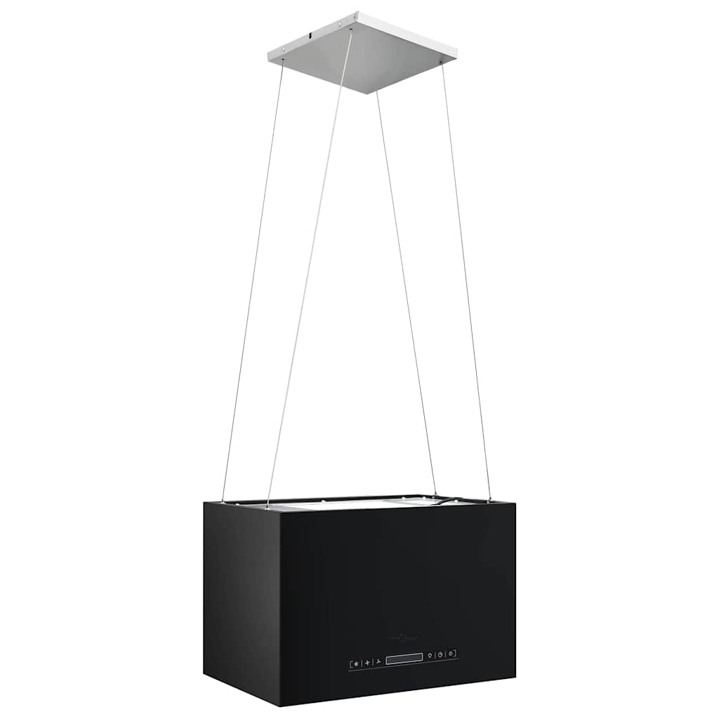 vidaXL Wiszący okap nad wyspę, dotykowy LCD, 55 cm, stalowy