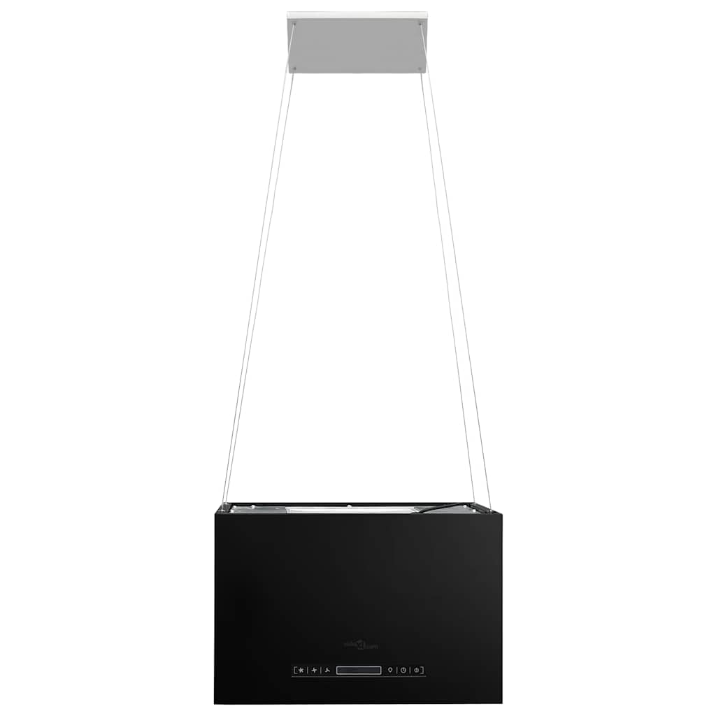 vidaXL Wiszący okap nad wyspę, dotykowy LCD, 55 cm, stalowy