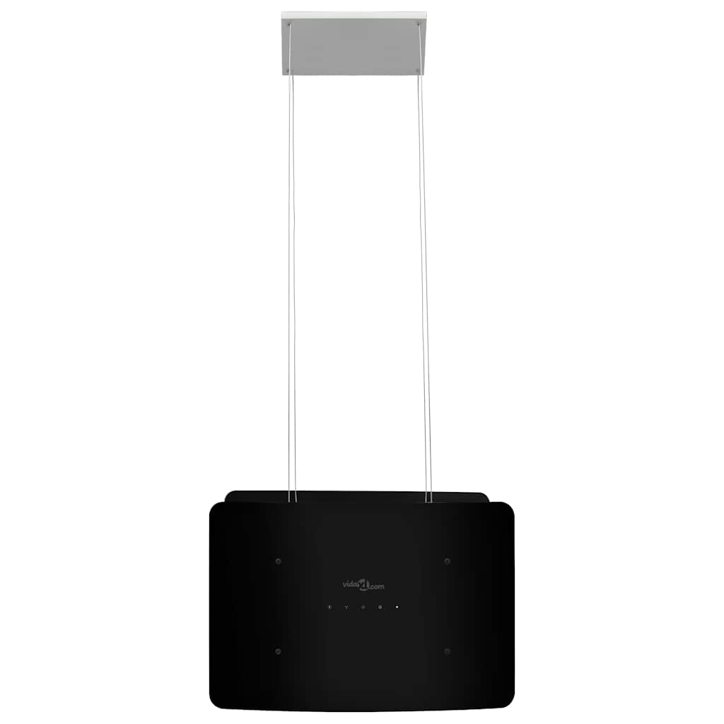 vidaXL Wiszący okap nad wyspę, dotykowy, LCD, szkło hartowane