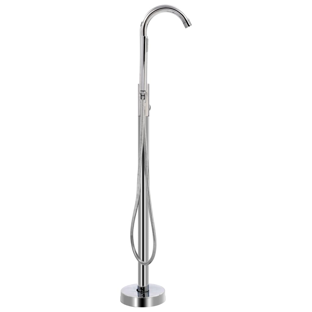 vidaXL Bateria wolnostojąca do wanny, stal nierdzewna, 118,5 cm