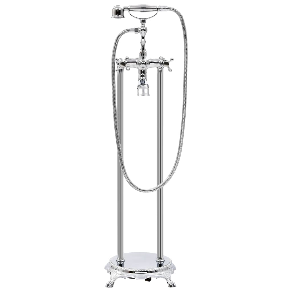vidaXL Bateria wolnostojąca do wanny, stal nierdzewna, 99,5 cm