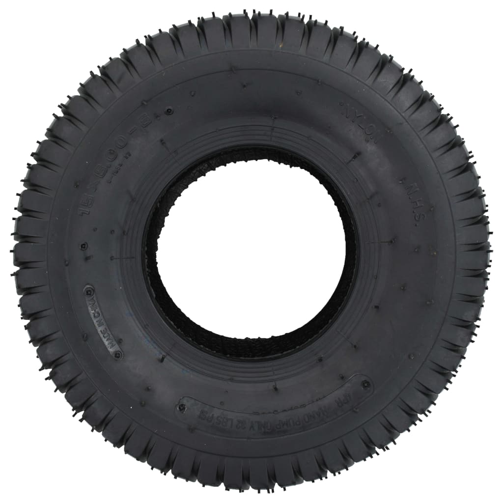 vidaXL Opony do taczki, 2 szt., 15x6.00-6 4PR, guma